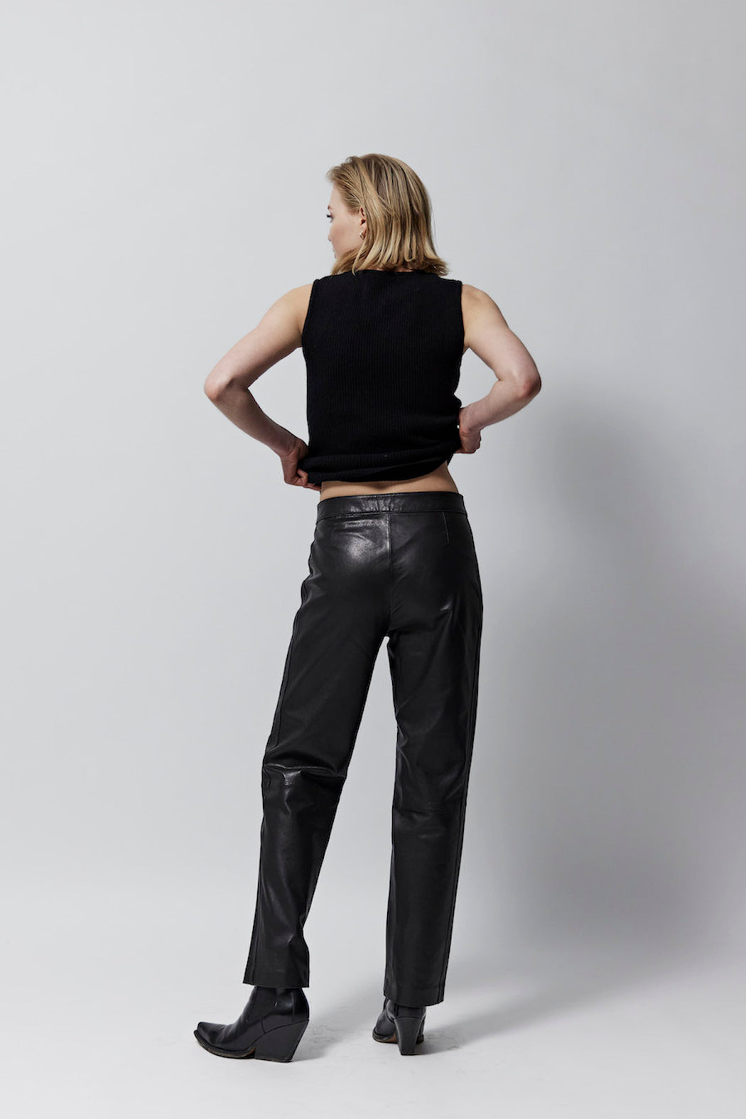 Envelope1976 Andorra pant - Leather Pants Black