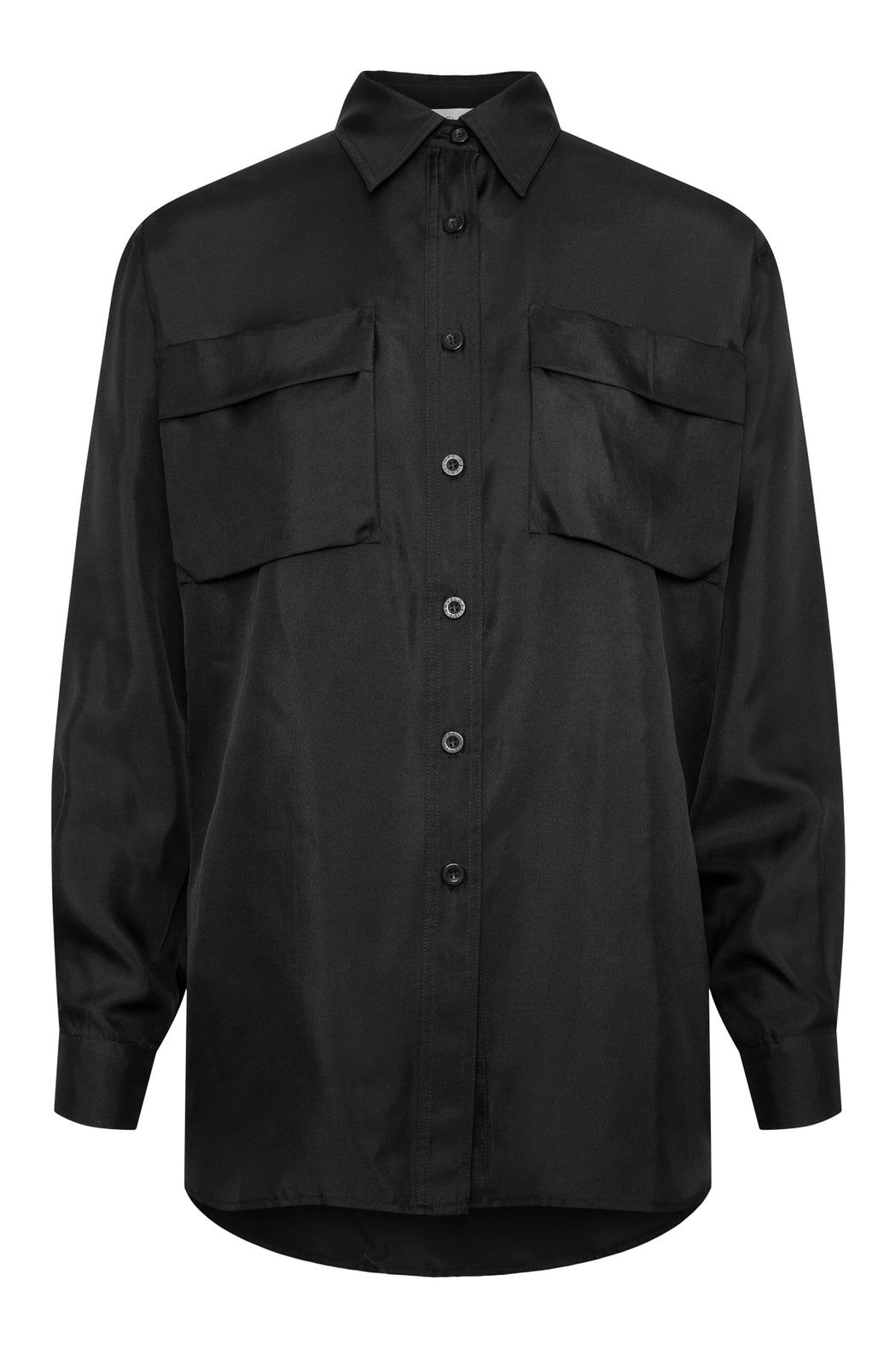 Envelope1976 Blank shirt - Silk Shirt Black