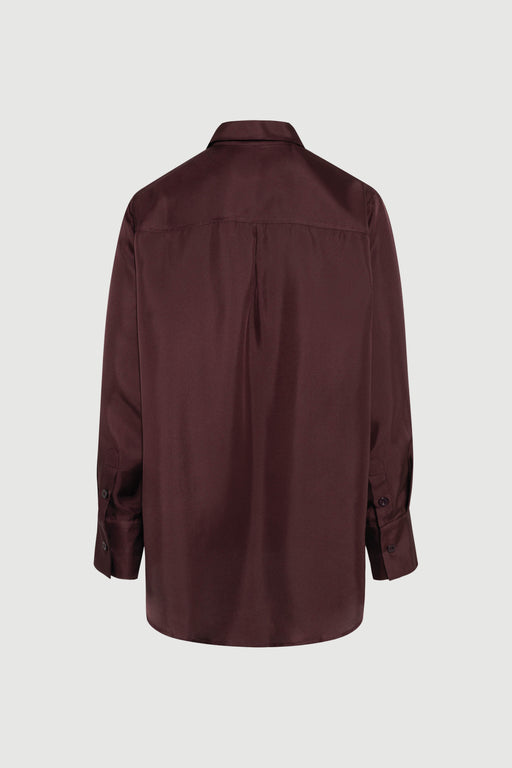 Envelope1976 Braga shirt - SIlk Shirt Aubergine