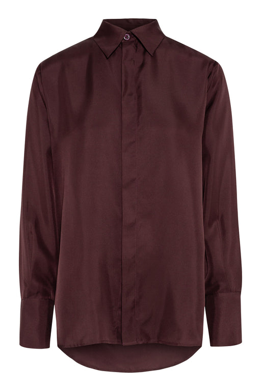 Envelope1976 Braga shirt - SIlk Shirt Aubergine