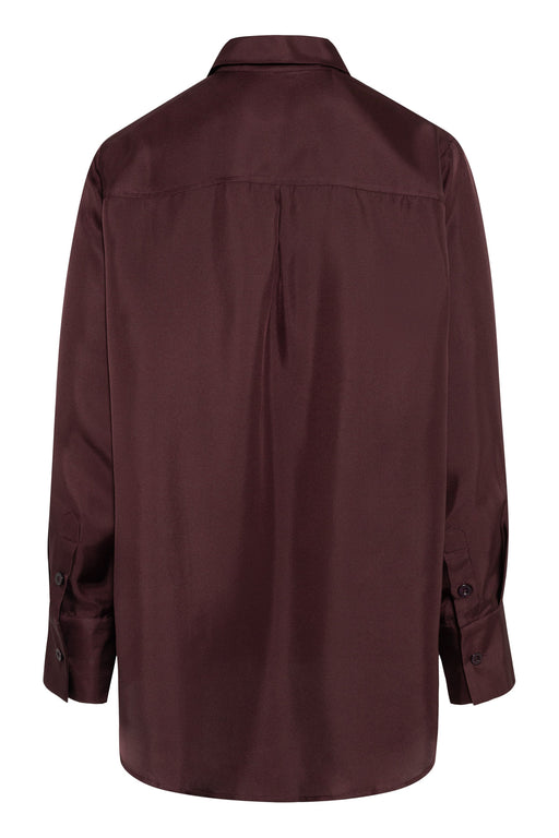 Envelope1976 Braga shirt - SIlk Shirt Aubergine