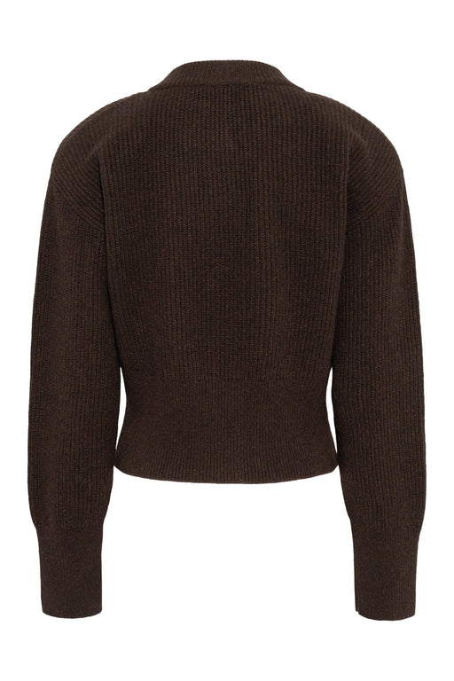 Envelope1976 Campbell cardigan - Merino wool Cardigan Dark brown