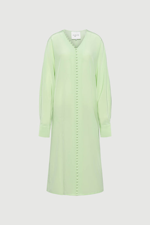 Envelope1976 Cannes dress - CDC silk Dress Green ash