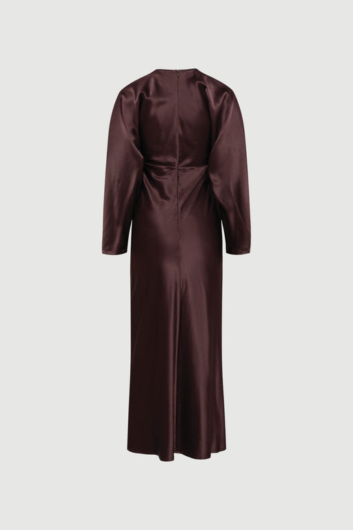 Envelope1976 Carlo dress - Silk Dress Aubergine