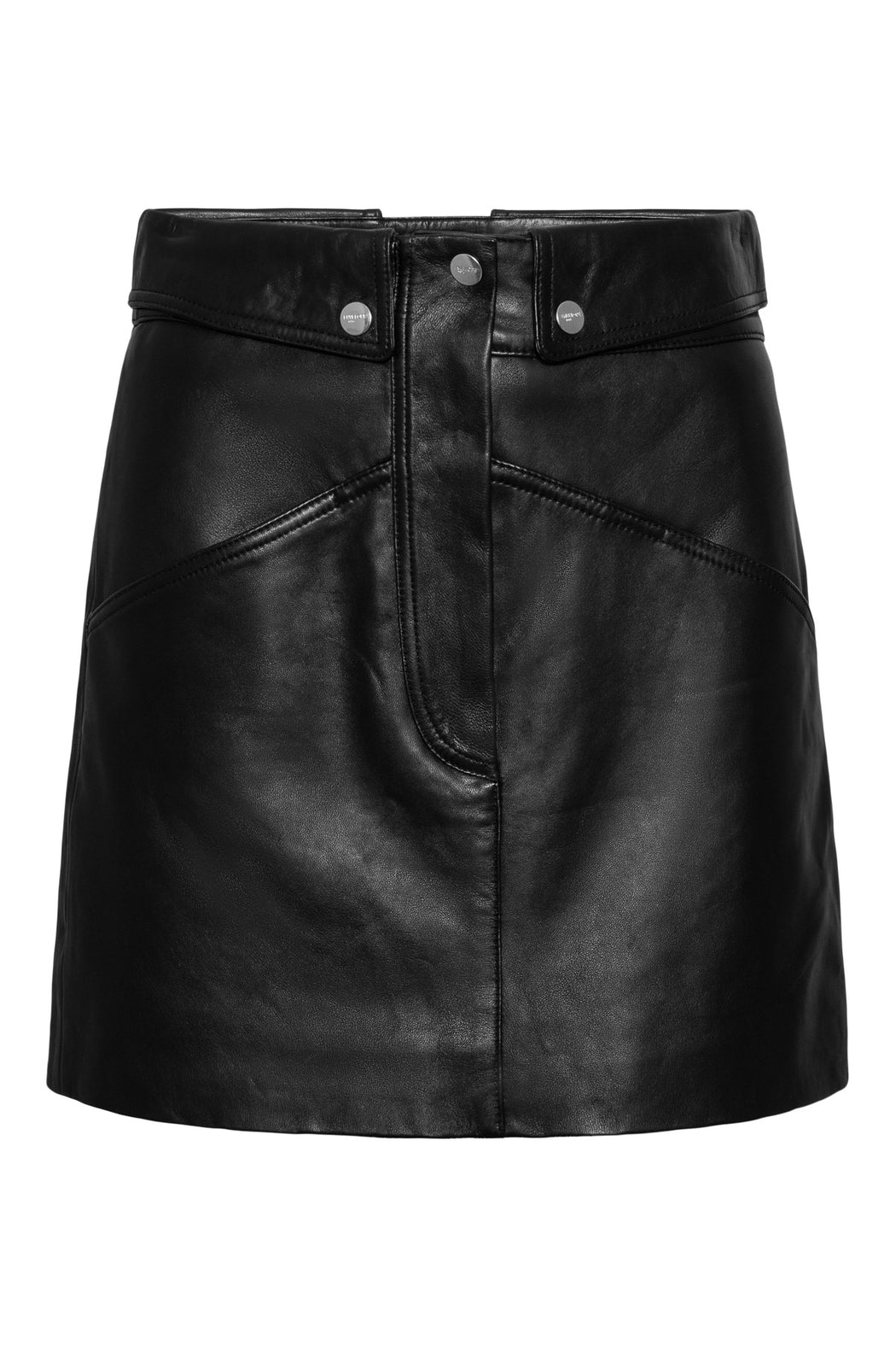 Envelope1976 Concorde skirt - Leather Skirt Black