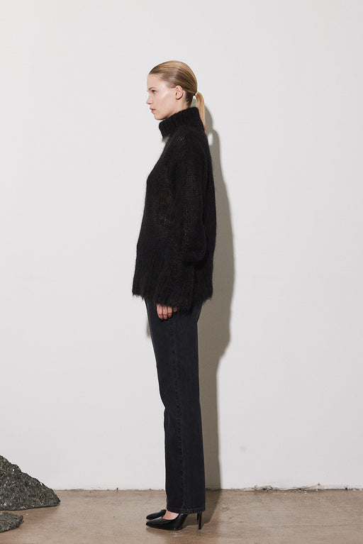 Envelope1976 Filtvet knit - Mohair & Wool Sweater Black