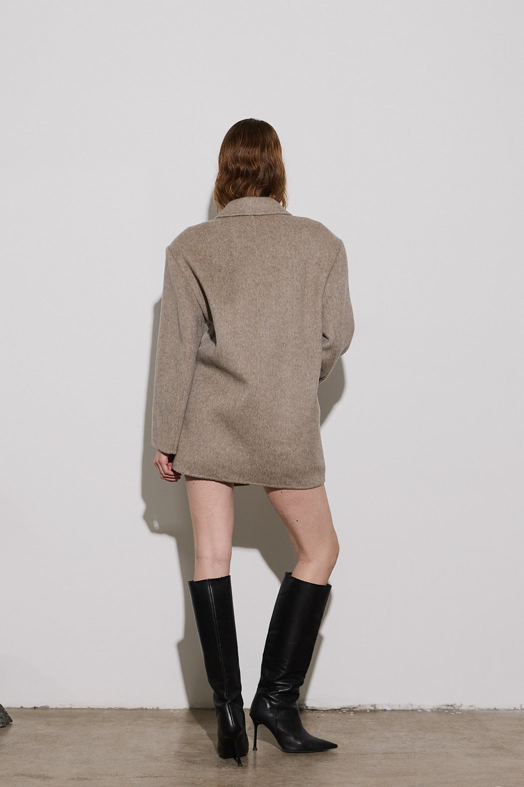 Envelope1976 Form jacket - Wool Jacket Taupe melange