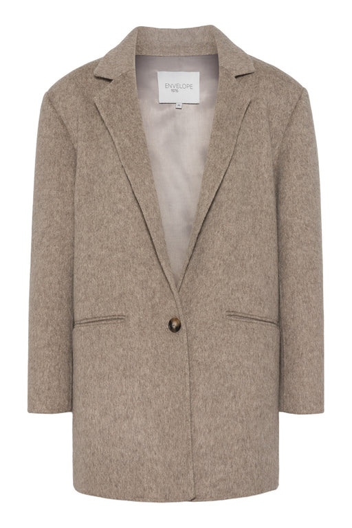 Envelope1976 Form jacket - Wool Blazer Taupe melange