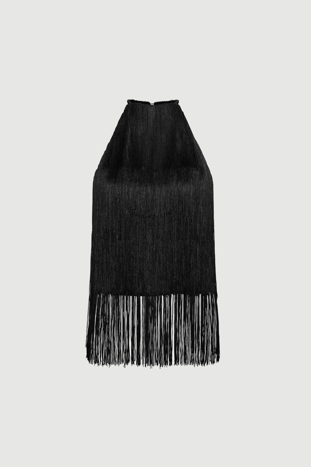 Envelope1976 Fringe top - Cupro & Viscose Top Black