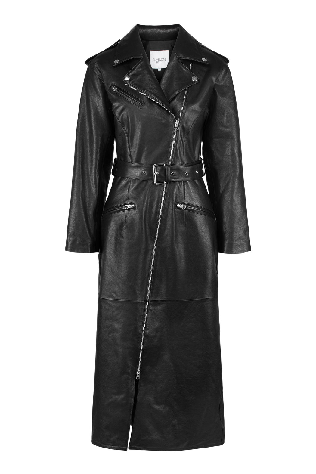 Envelope1976 Jax dress long - Leather Dress Black