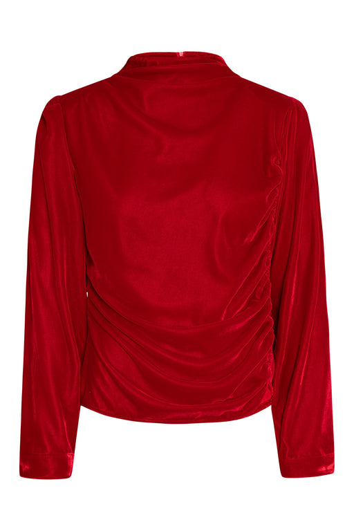 Envelope1976 Jet top velvet - Viscose Top Red