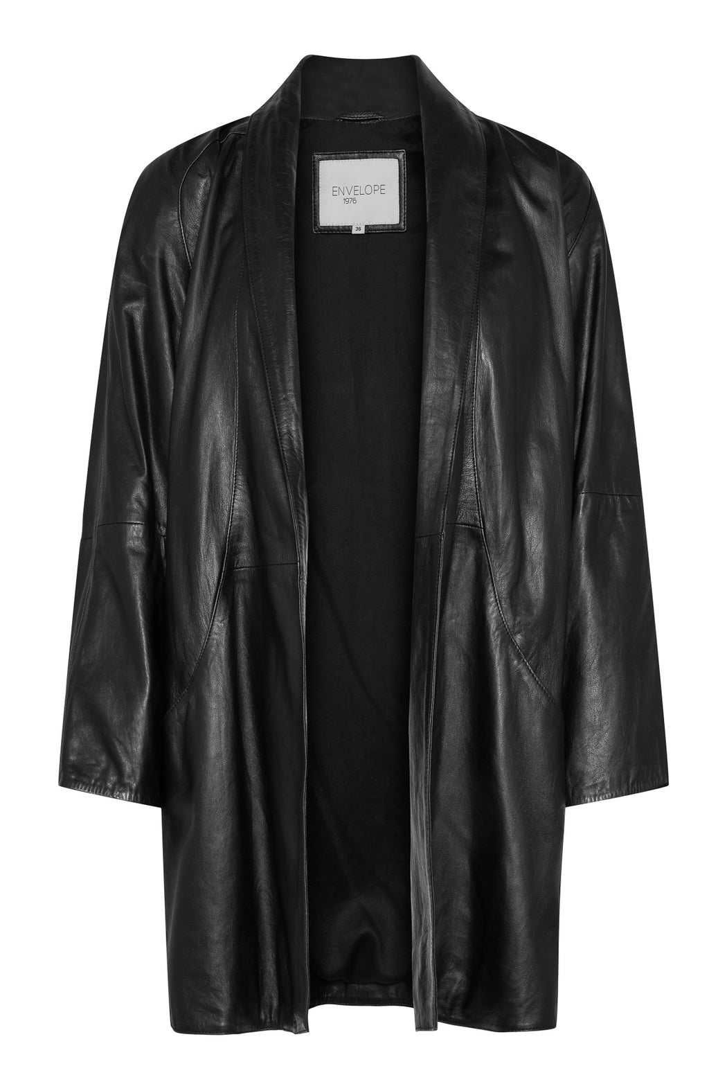 Envelope1976 Kelly coat, Black Coat Black