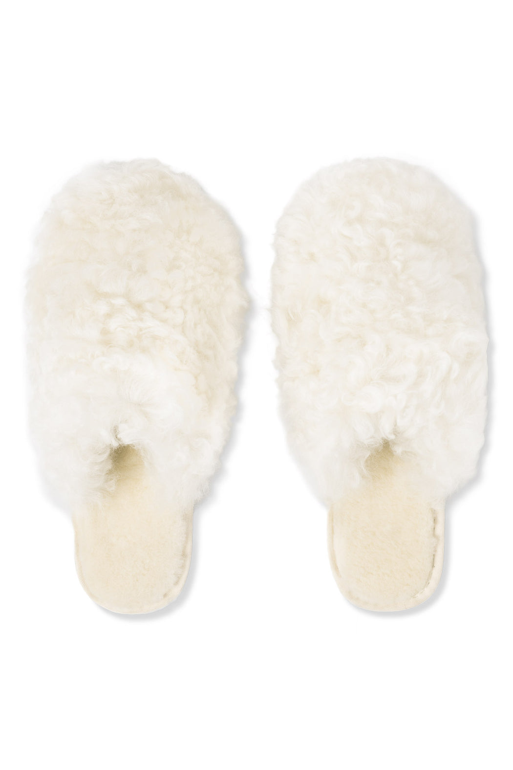 Envelope1976 Lounge slippers - Shearling Shoes Cream