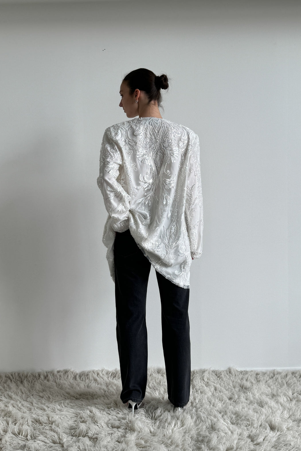 Envelope1976 Melrose jacket - Leftover fabric Top White