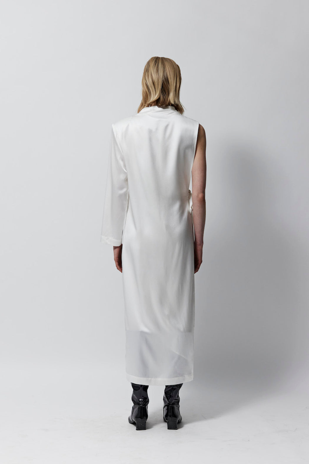 Envelope1976 Nom dress - Satin silk Dress White