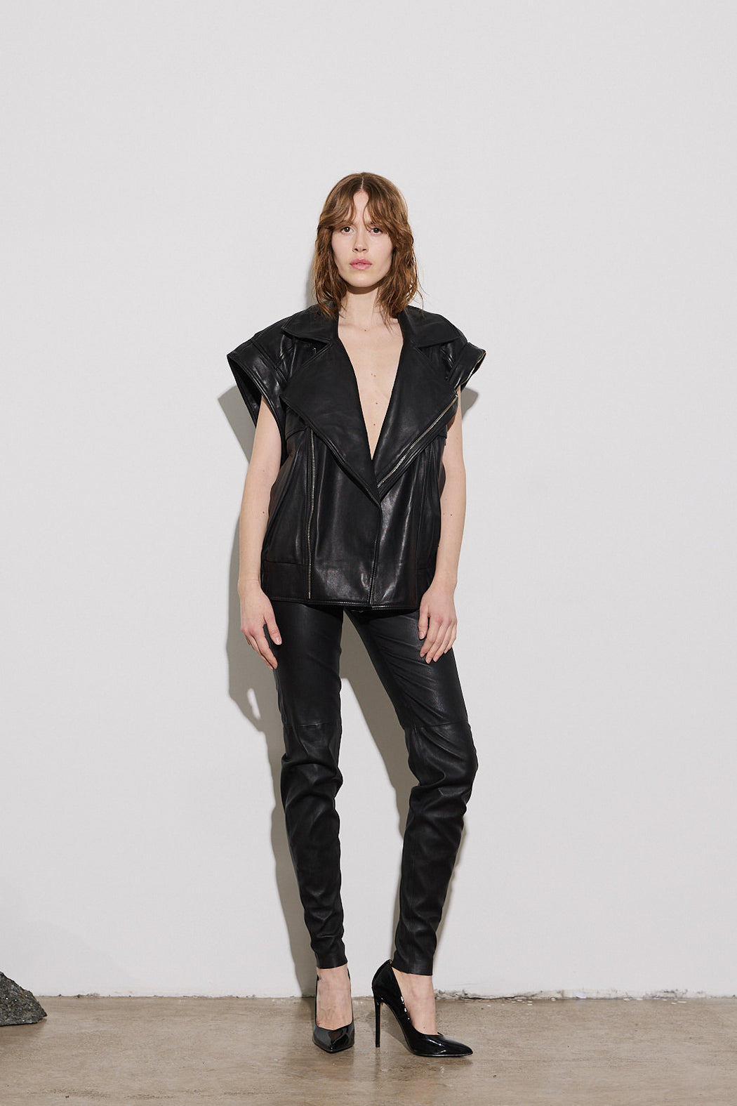 Envelope1976 Olivia pant - Leather Pants Black