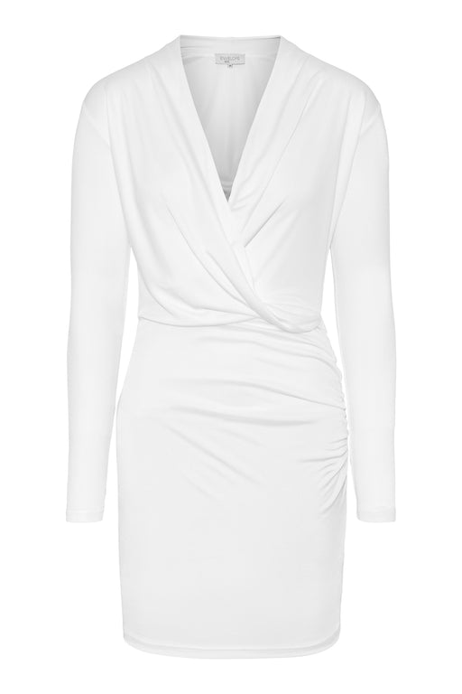 Envelope1976 Opening dress short - Viscose & Silk Dress White