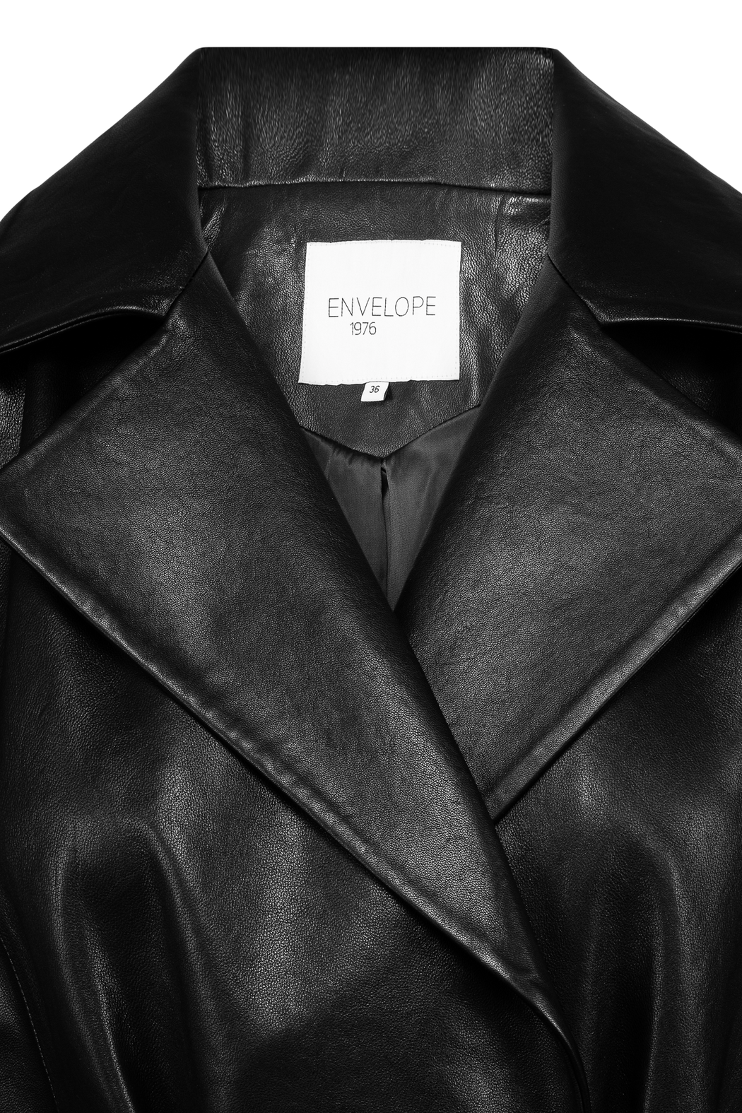 Envelope1976 Perpignan coat - Leather Coat Black