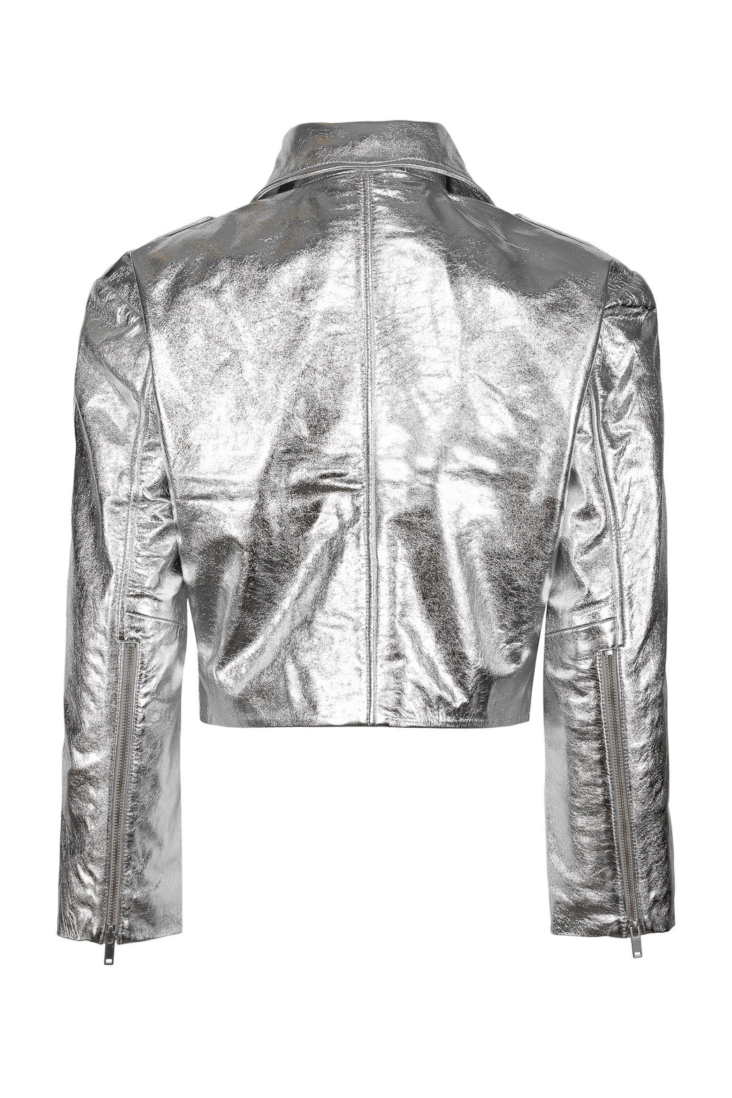 Envelope1976 Petit biker jacket - Leather Jacket Silver