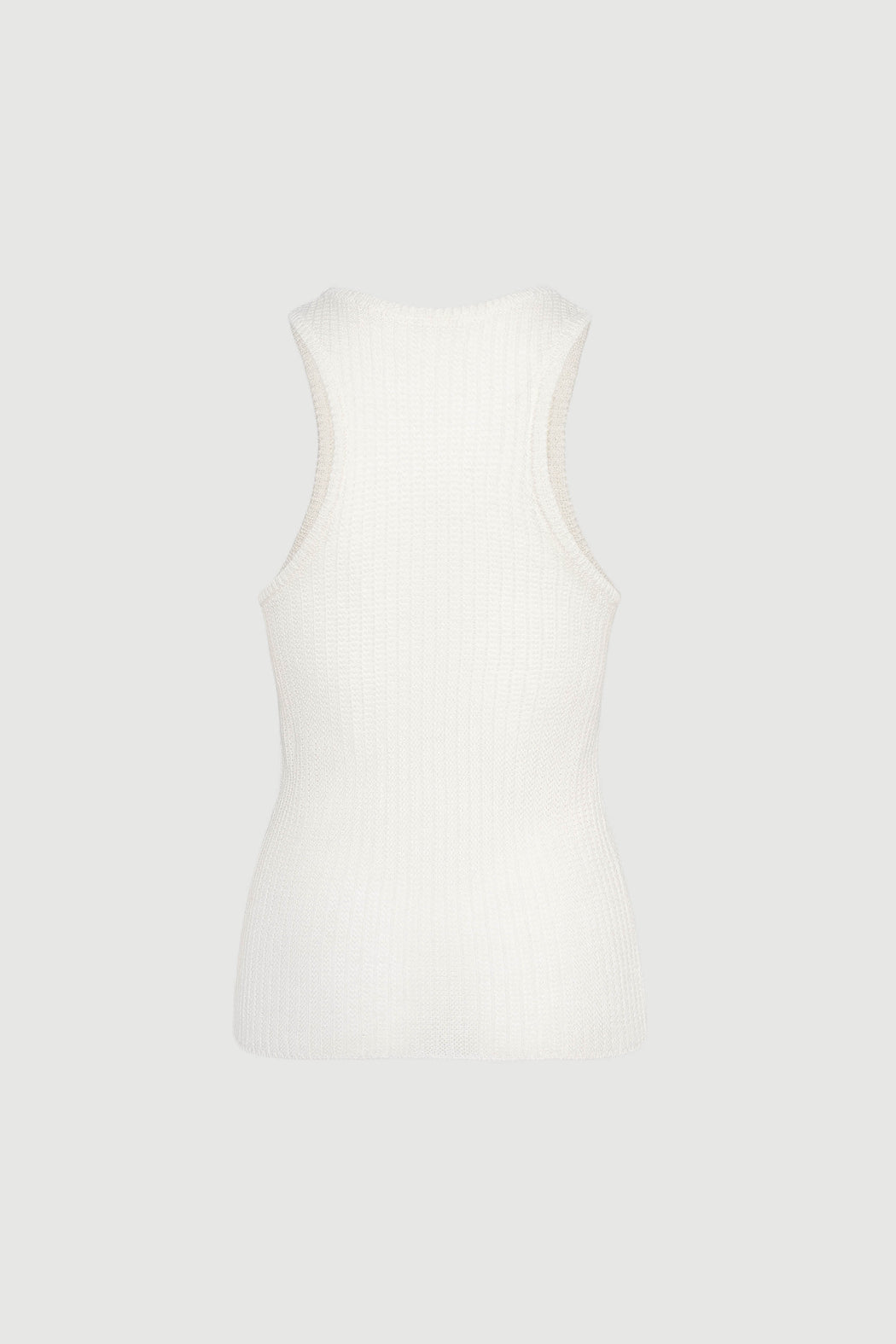 Envelope1976 Racer tank II - Lycocell, Organic cotton & Linen Top Cream