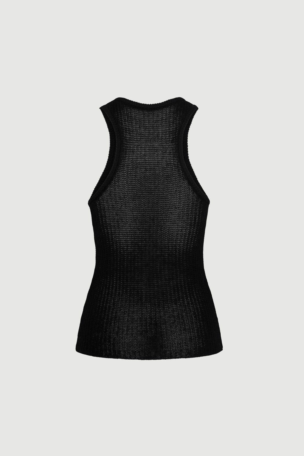 Envelope1976 Racer tank II - Lycocell, Organic cotton & Linen Top Black