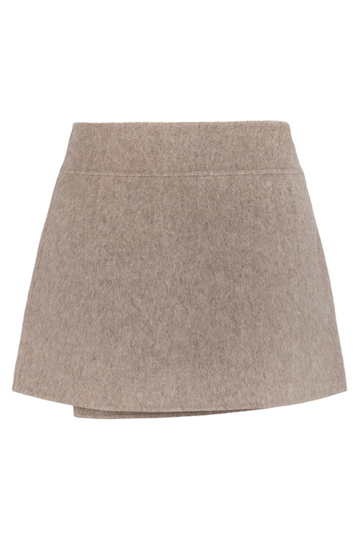 Envelope1976 Rue skirt - Wool Skirt Taupe melange