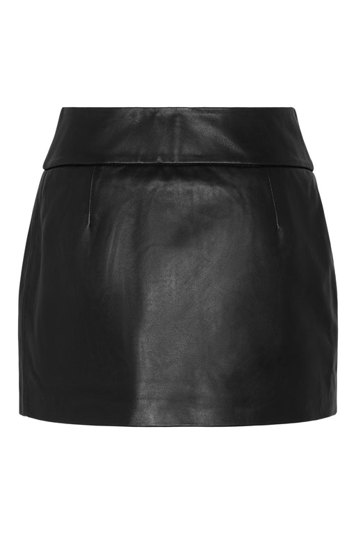 Envelope1976 Rue skirt leather - Black Skirt Black