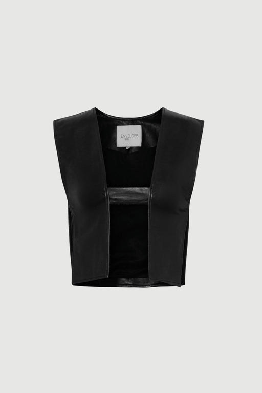 Envelope1976 Rush top - Leather Top Black