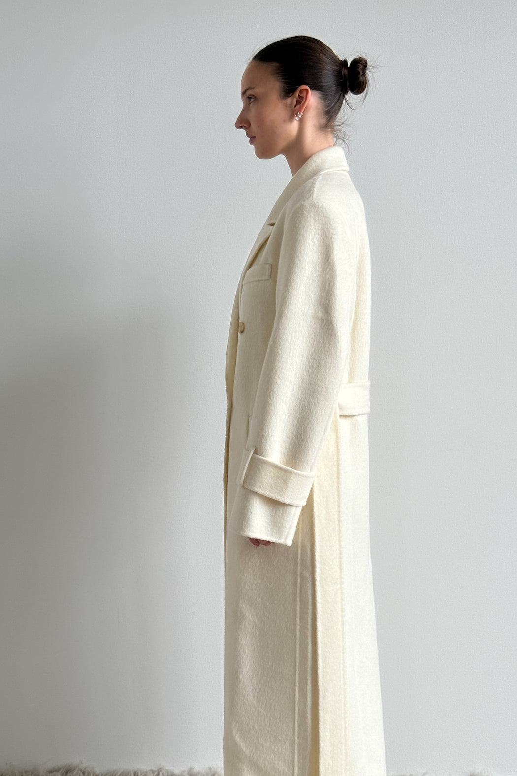 Envelope1976 Saville coat - Wool Coat Cream