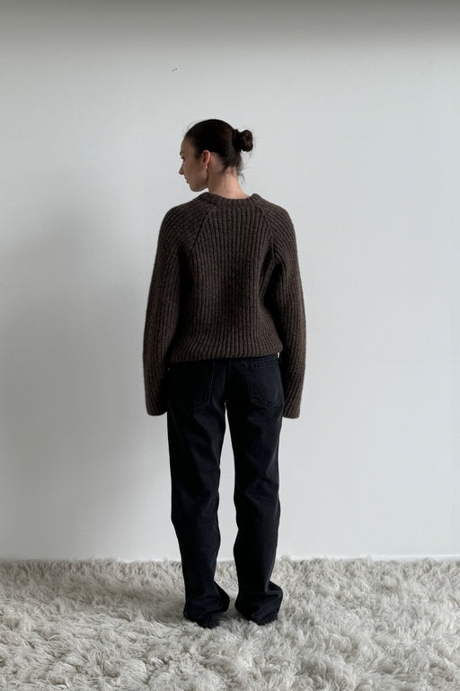 Envelope1976 Seoul knit - Alpaca, Cotton & Merino Sweater Brown