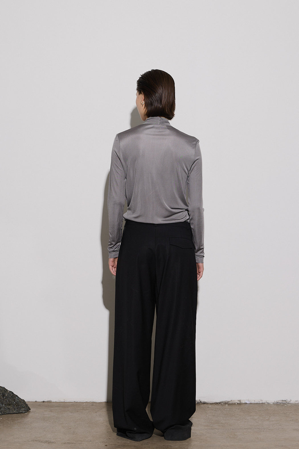 Envelope1976 Soda top - Viscose & Silk Top Grey