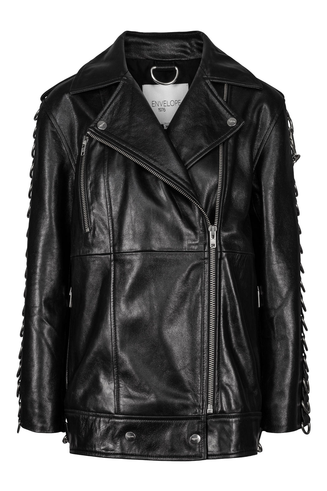 Envelope1976 Stone biker jacket - Leather Jacket Black