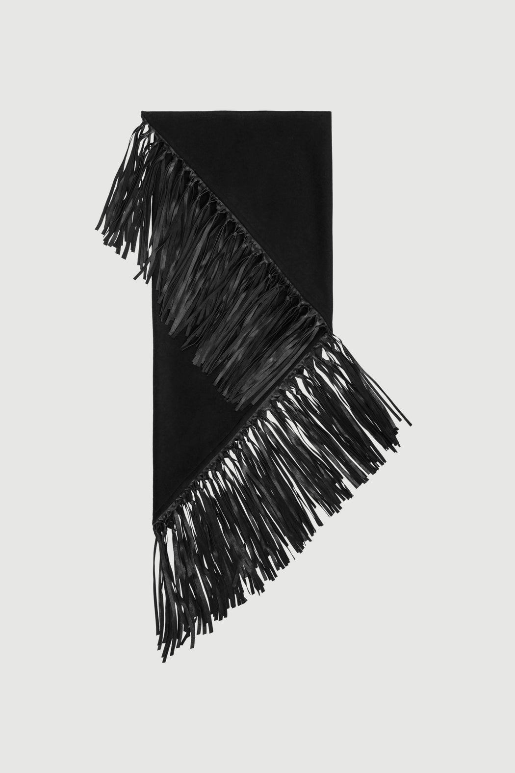 Envelope1976 Triangle cowboy scarf - Wool Scarf Black