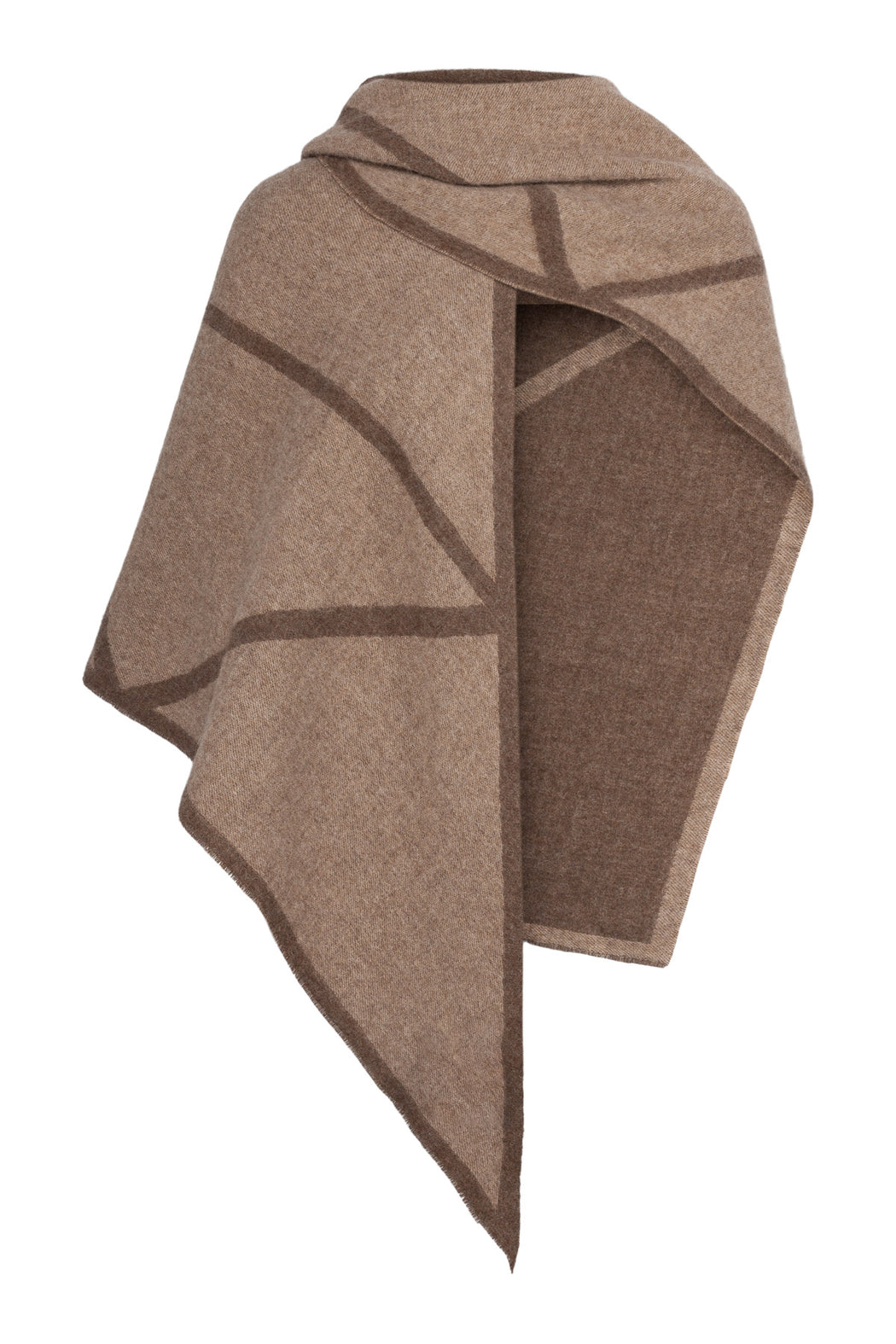 Envelope1976 Triangle scarf - Llama Scarf Cacao / Beige