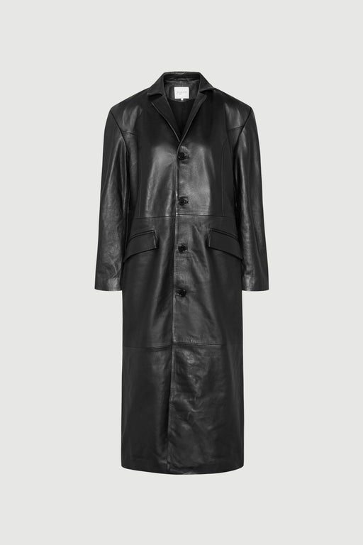 Envelope1976 Trinity coat - Leather Coat Black