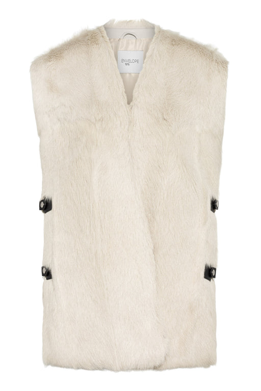 Envelope1976 Ustetind vest - Goat shearling Vest Ecru