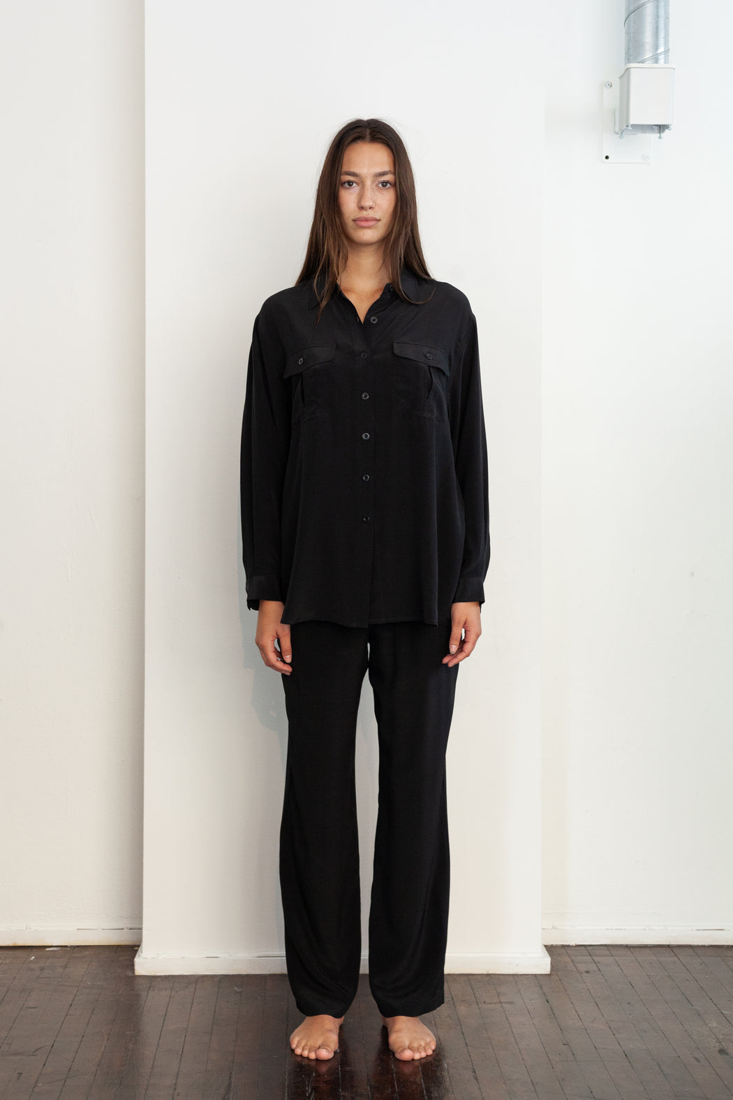 Envelope1976 Havna shirt - CDC silk Shirt Black