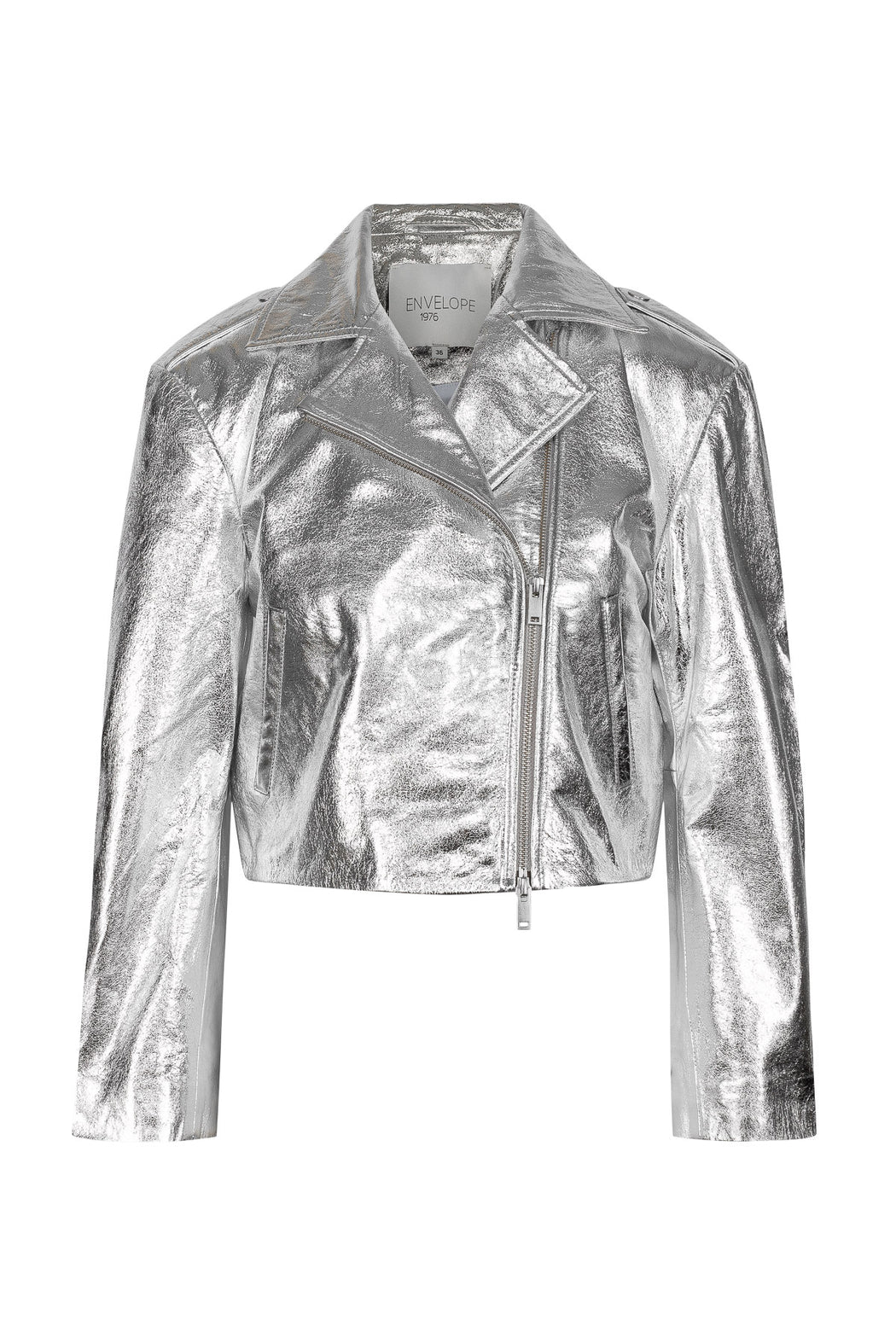 Envelope1976 Petit biker jacket - Leather Jacket Silver